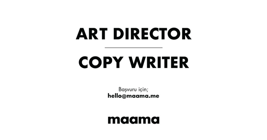 Copywriter ve Art Director