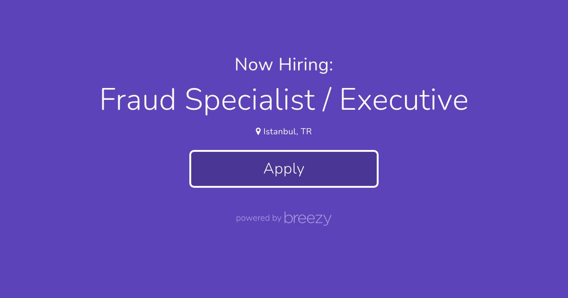 Fraud Specialist / Executive