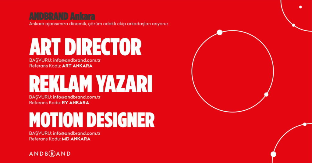 Art Director, Reklam Yazarı ve Motion Designer